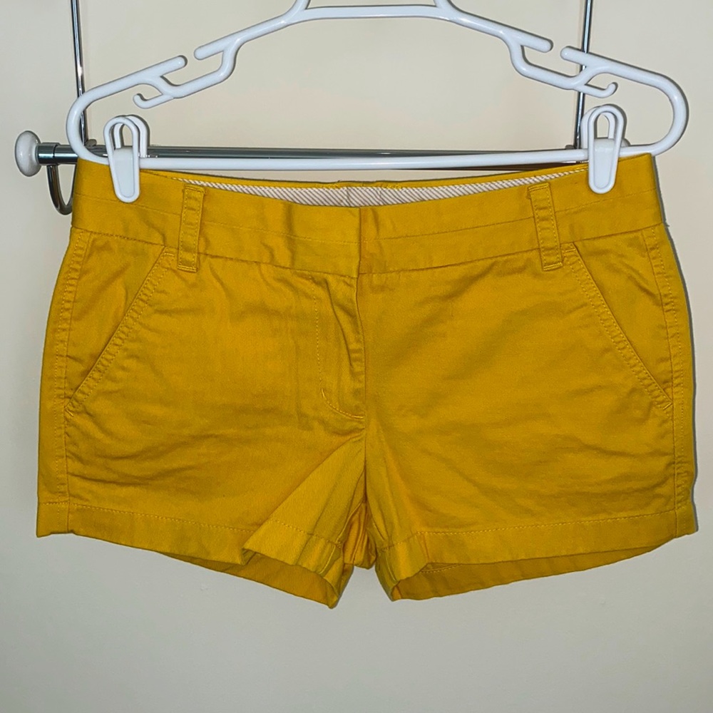 J. Crew Mustard Chino 2.5” Shorts | Size 4